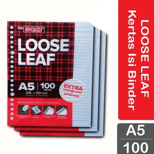 

BIG BOSS LOOSE LEAF A5 BERGARIS 100 LEMBAR