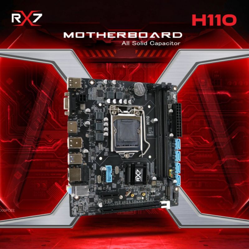 MOTHERBOARD RX7 H110 SOCKET LGA 1151 DDR4 MAINBOARD H110 INTEL