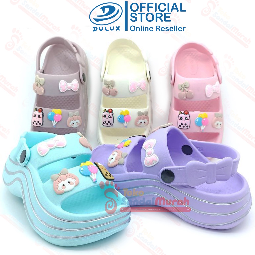 Toko Sendal Murah - Sandal FUJI Slop Anak Perempuan  Uk 30 - 35 / Sandal Anak Fashion Slop Tinggi / Sandal Anak Nyaman Santai/ Sandal Anak Slop Ringan / Sandal Slop EVA Anak [ Toko Sendal Murah  M 808 C ]