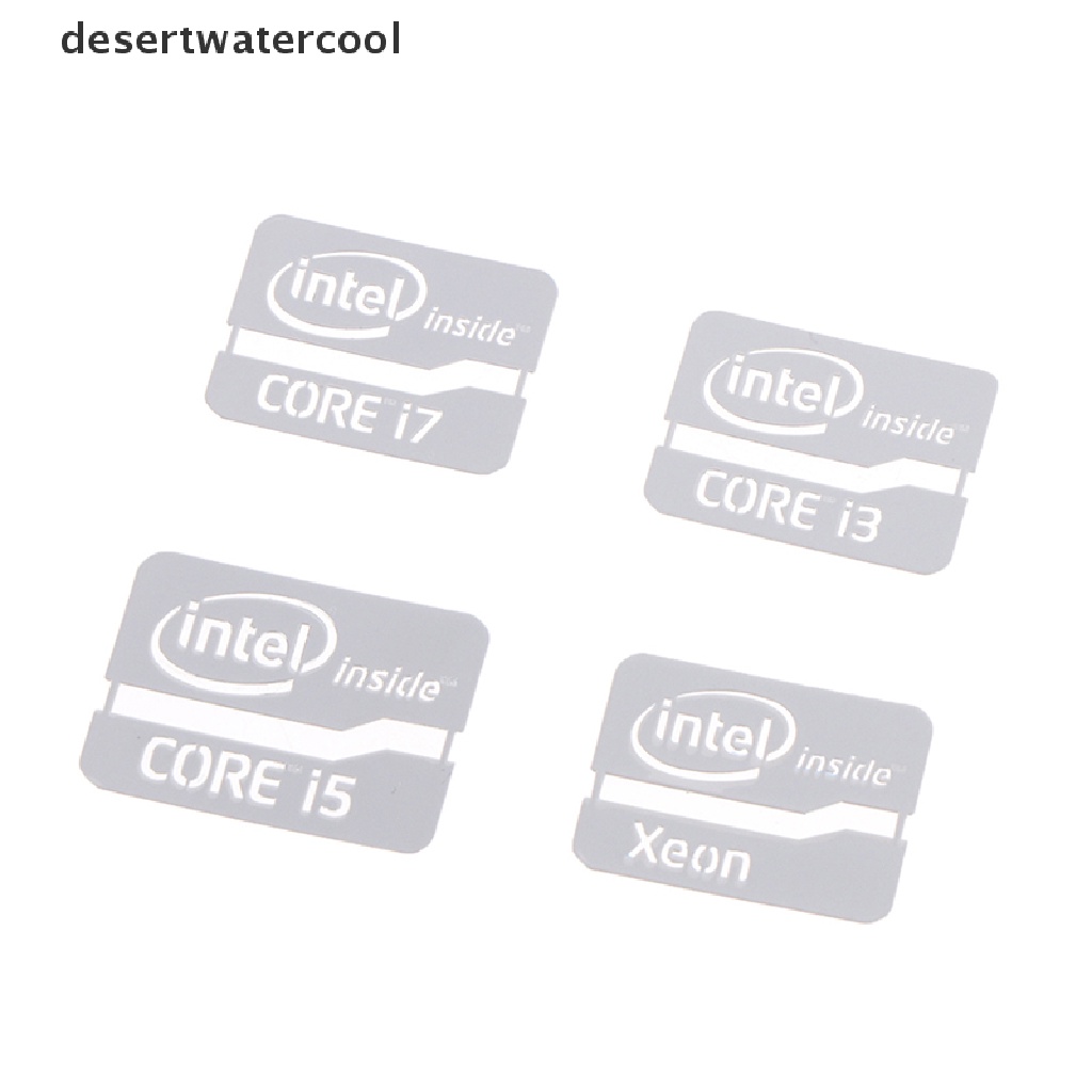Deid Silver Metal Sticker Intel CORE i3 i5i7 Logo Laptop Stiker Logam Label Komputer Martijn