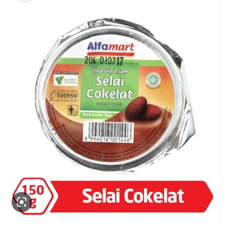 

Selai Alfamart cokelat/stoberi/kacang ukuran 120gr rijek kemasan