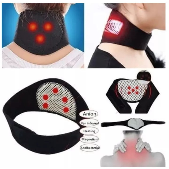 Sabuk Terapi Magnetic Tourmalin Pemanas Leher Untuk Penghangat Leher
