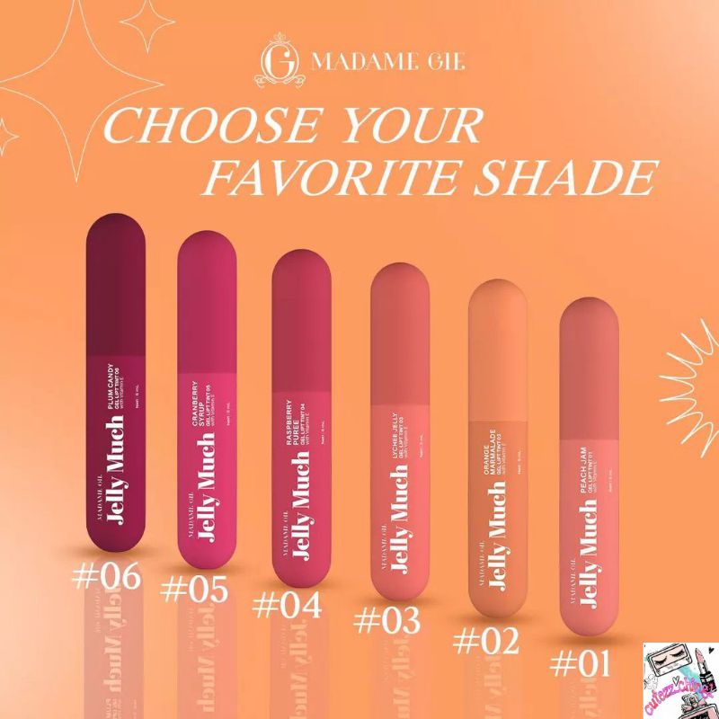 ☃️Cutezz_Ching1☃️Madame Gie Jelly Much - Lip Tint Jelly
