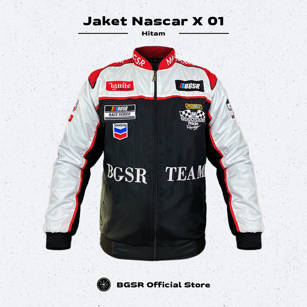 Jaket Pria Nascar Racing Jacket Sunmori Touring Motor Windbreaker Adem X-01 BGSR