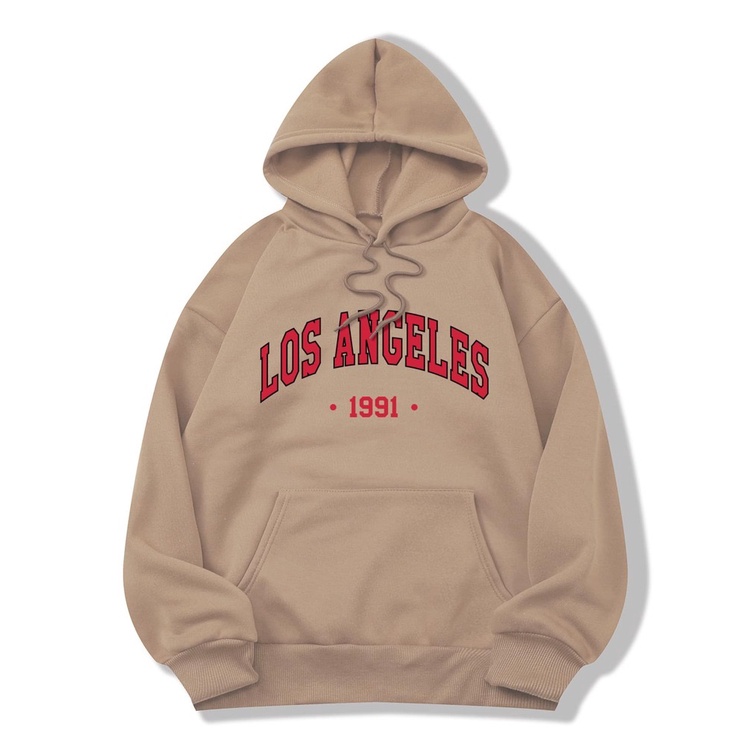 Jumper Hoodie LOS ANGELES 1991 II  Sweater Hoodie Trendy II Sweter Oblong Topi Size M - XL ( Pria &amp; Wanita / Anak &amp; Dewasa )