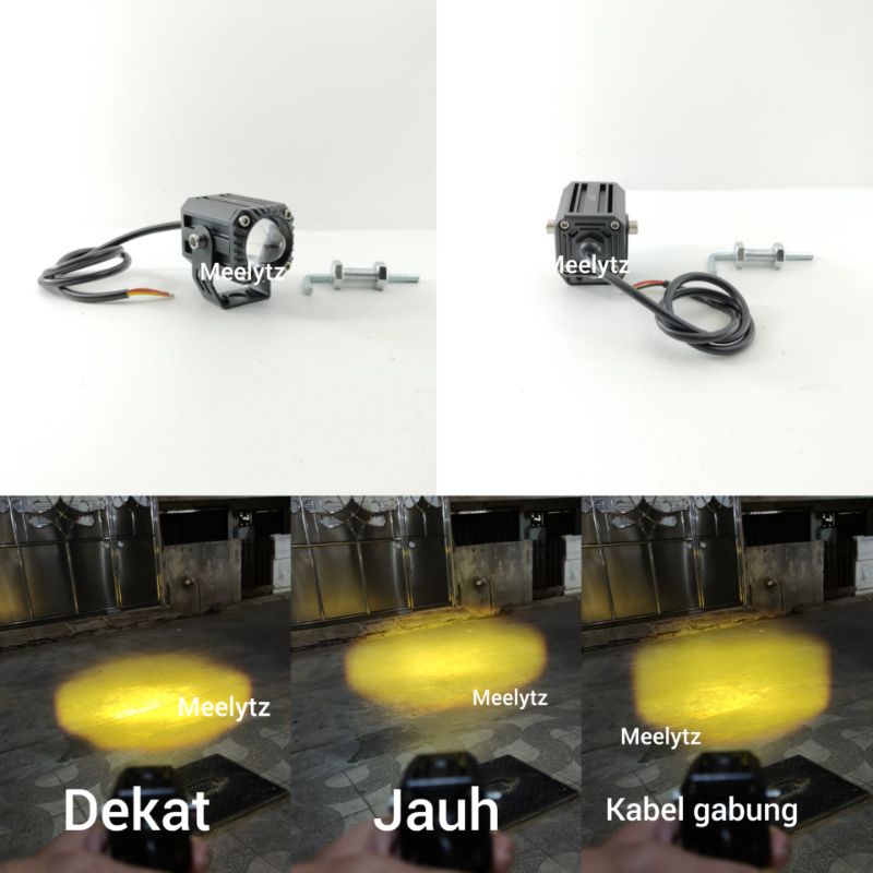 Lampu tembak Laser kotak LED D2 D3 mini kotak waterproof