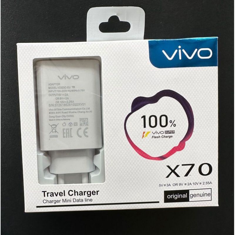 Charger ori VIVO X70 Super Fast Charging ( MICRO)