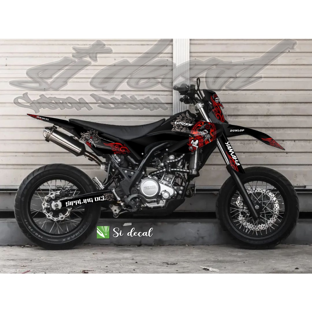 BISA COD stiker decal wr 155 black sweet full body free request custom