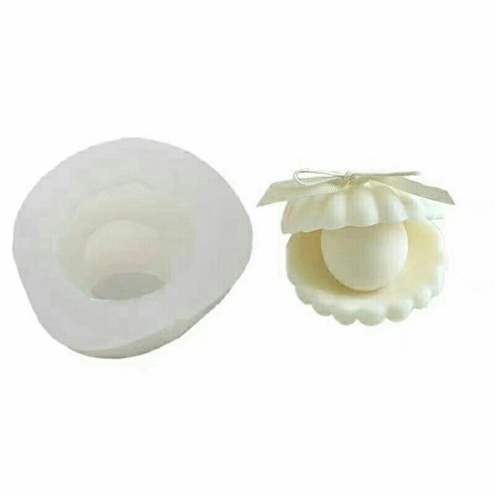 ] Cetakan Silikon Kerang Mutiara Lilin Resin Silicone Mold Shell Epoxy