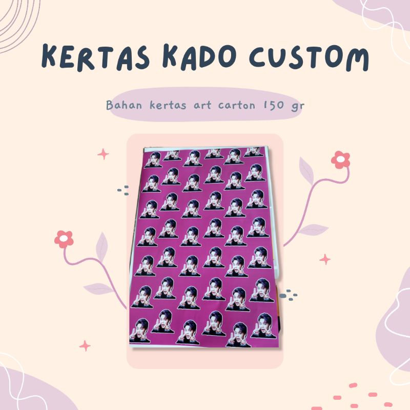 

KERTAS KADO CUSTOM BEBAS CETAK SESUAI DESIGN MU