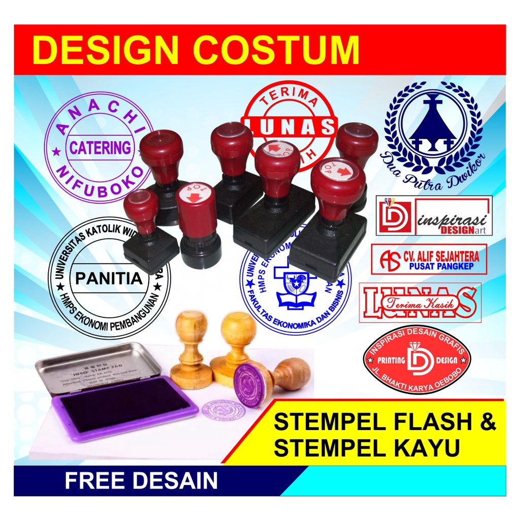 STEMPEL FLASH DAN STEMPEL KAYU