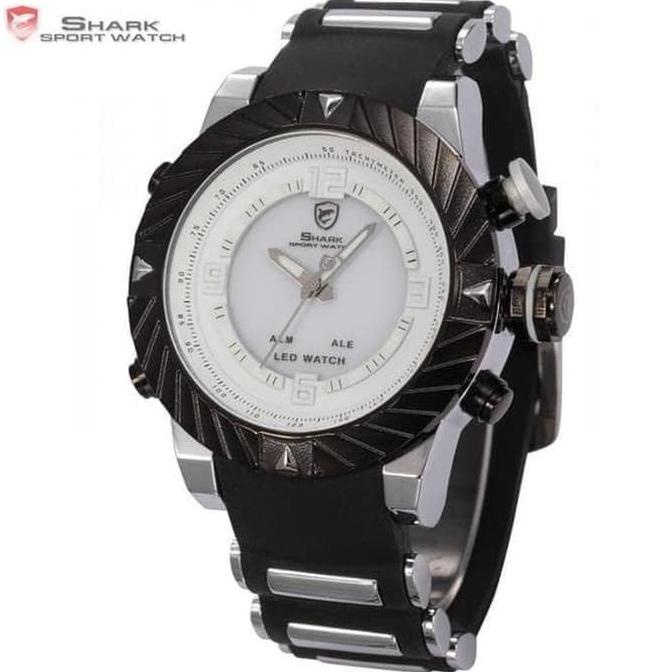 Jam Tangan Shark white Sport Original