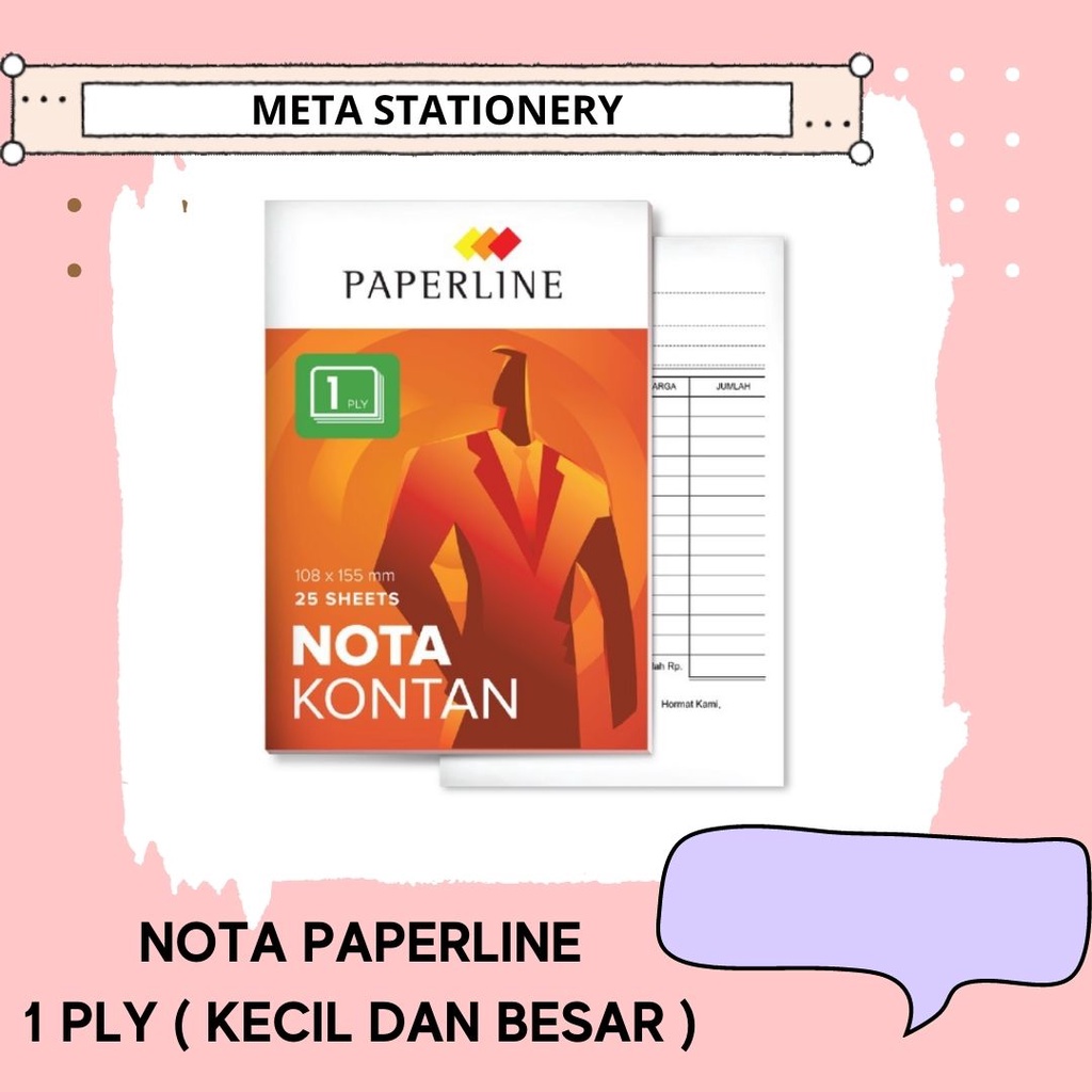 

Nota Kontan Paperline 1 Ply