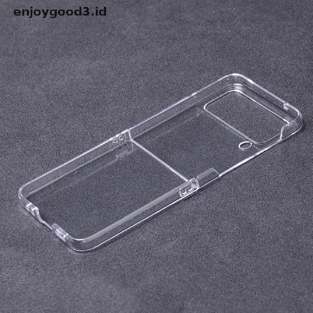 [Rready Stock] Casing Ponsel Slim Bening Untuk Samsung Z Flip4 Case Transparan Tahan Jatuh Pelindung Ponsel Cover Untuk Samsung Galaxy Z Flip4 (ID)