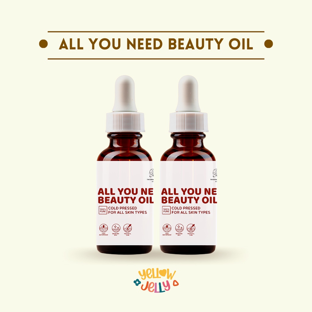 Beauty Oil - All You Need - Squalane Sea Buckthorn Cactus Rosehip Primrose Frankincense Vitamin E