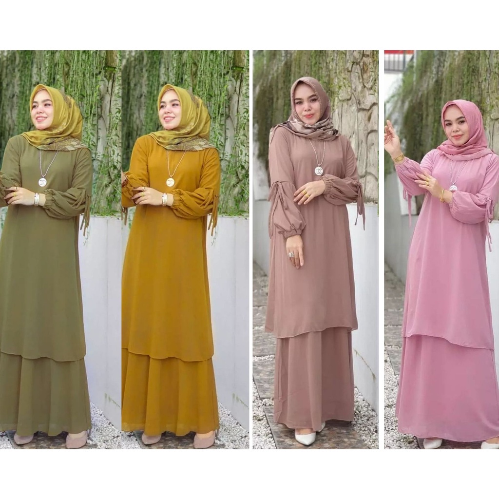 GAMIS MALAYSIA WANITA JUMBO DRESS MUSLIM MODEL TERBARU TERVIRAL 2023