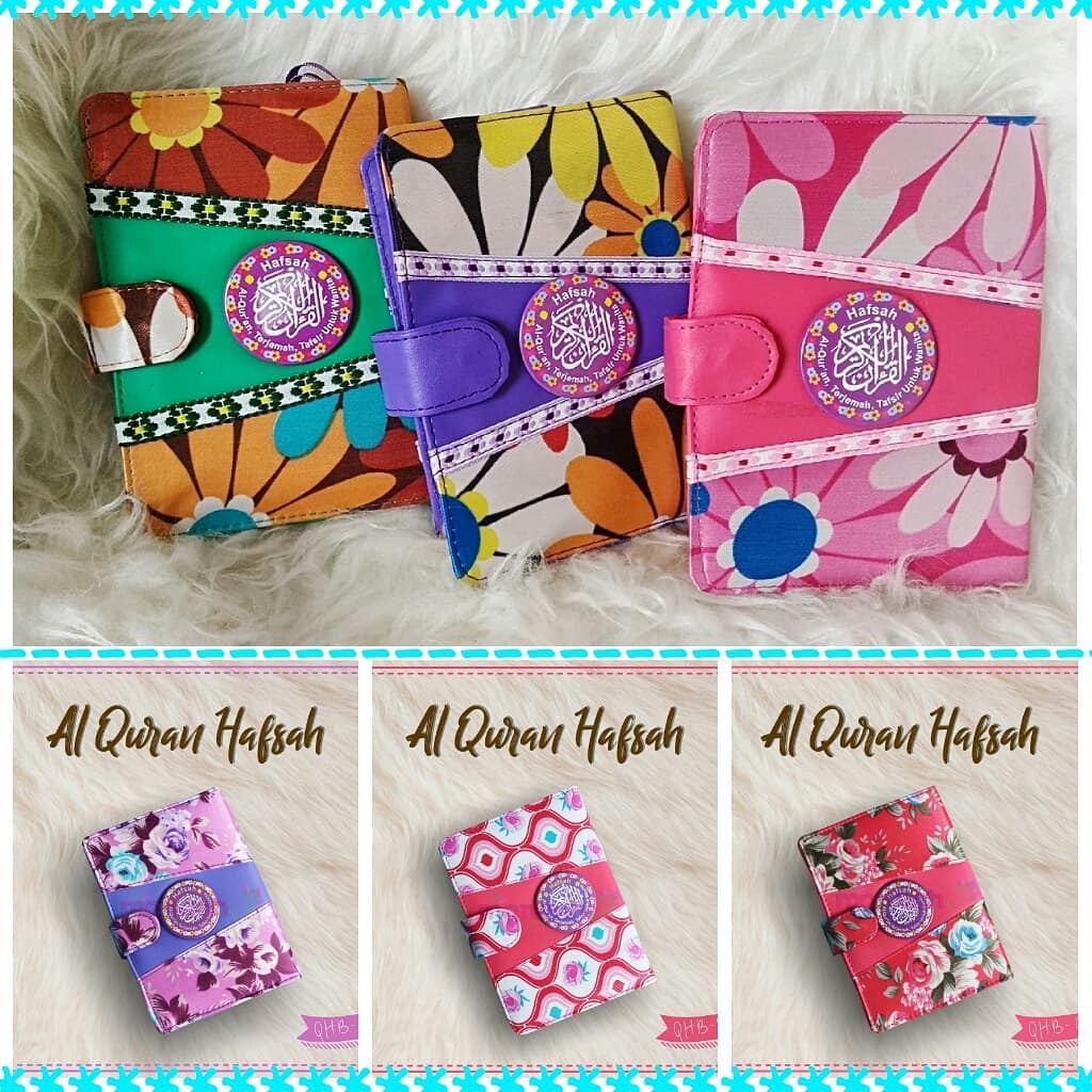 AlQuran Muslimah Mushaf Aisyah A6 Cover Kulit - AlQuran wanita muslimah