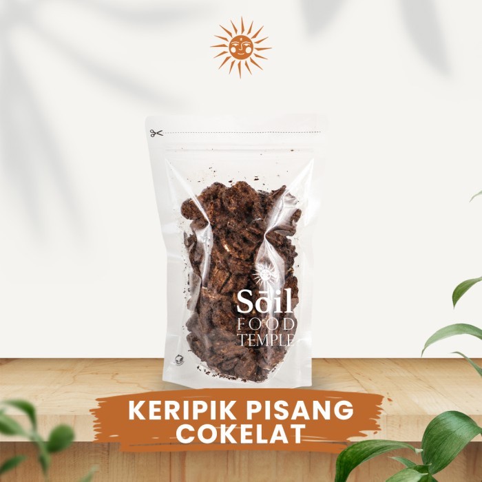 

Cocoa Banana Chips Keripik Pisang Rasa Cokelat Air fry 500gr - 1kg