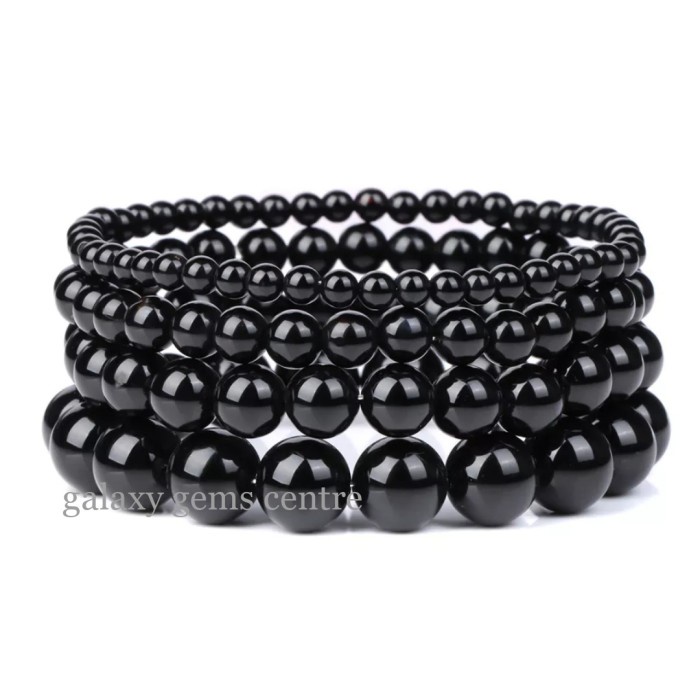 Gelang Batu Black Onyx Keren Untuk Pria & Wanita