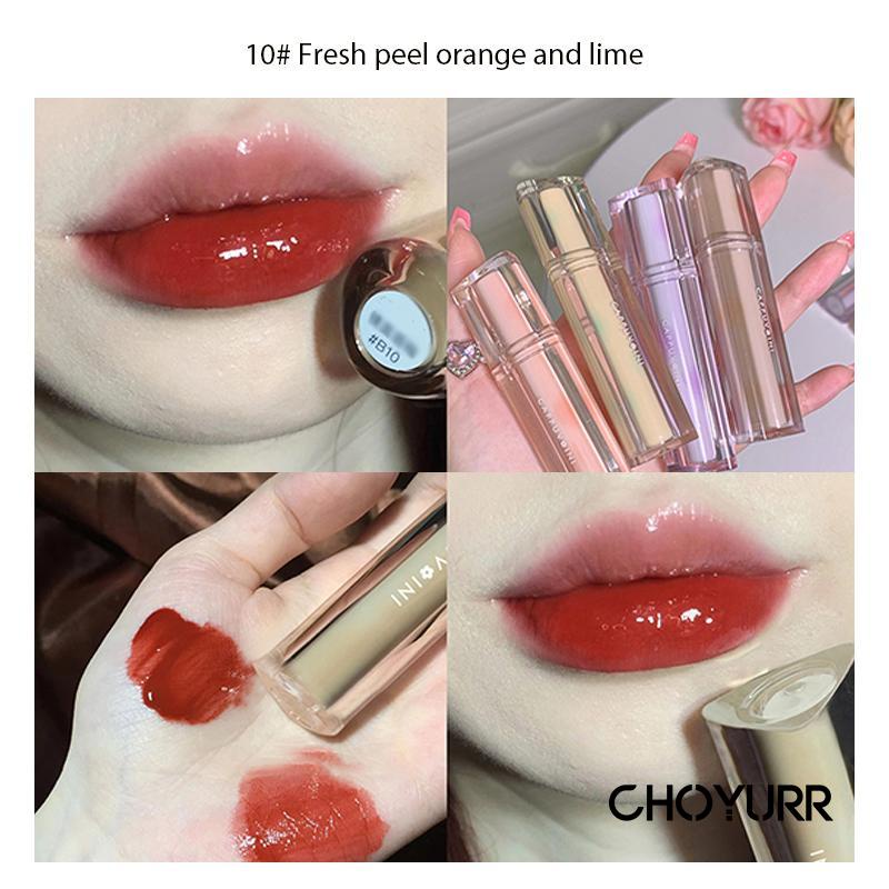 【COD】Cappuvini Lip Glaze Iced Tea Mirror Surface Jelly Mirror Lip Gloss Korean Original Tahan Air Tahan Lama -CH