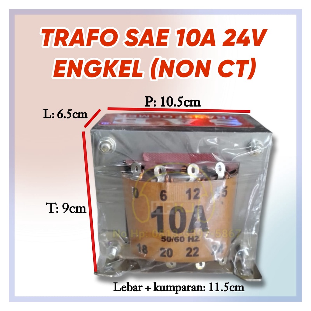 TRAVO SAE 10 A 24V travo 10 amper engkel SAE 10A-24 ( NON CT )