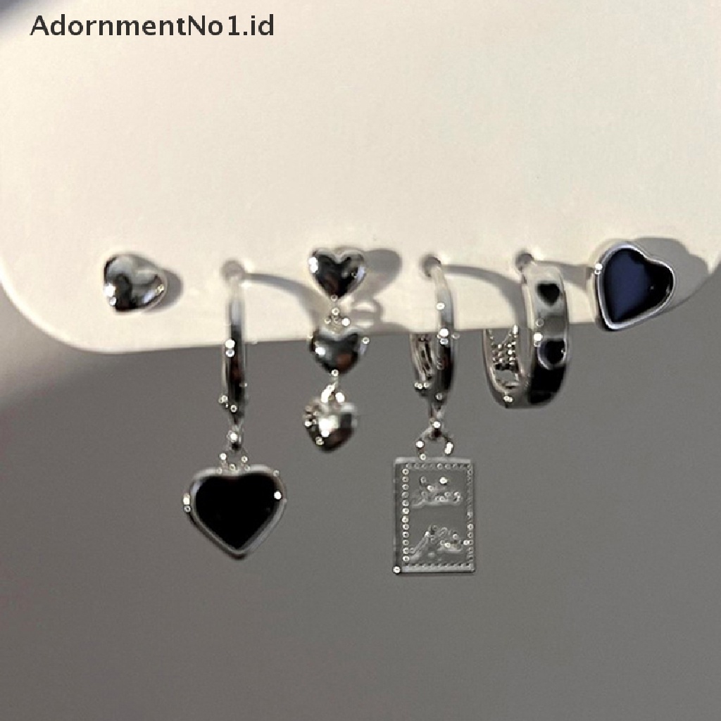 [AdornmentNo1] Gratis 2022tren Baru Anting Cherry Gothic Aksesoris Angin Dingin Cinta Set Perhiasan Cincin Untuk Wanita Women Jewelry Gift [ID]