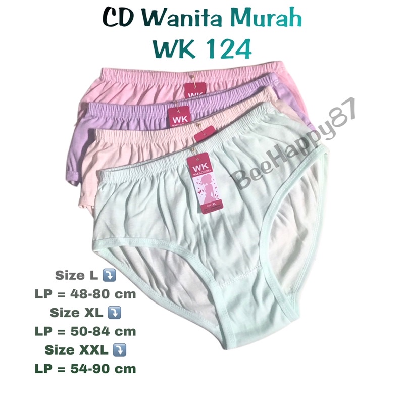 6 Pcs 12 Pcs Celana Dalam Wanita Murah / CD Wanita Murah