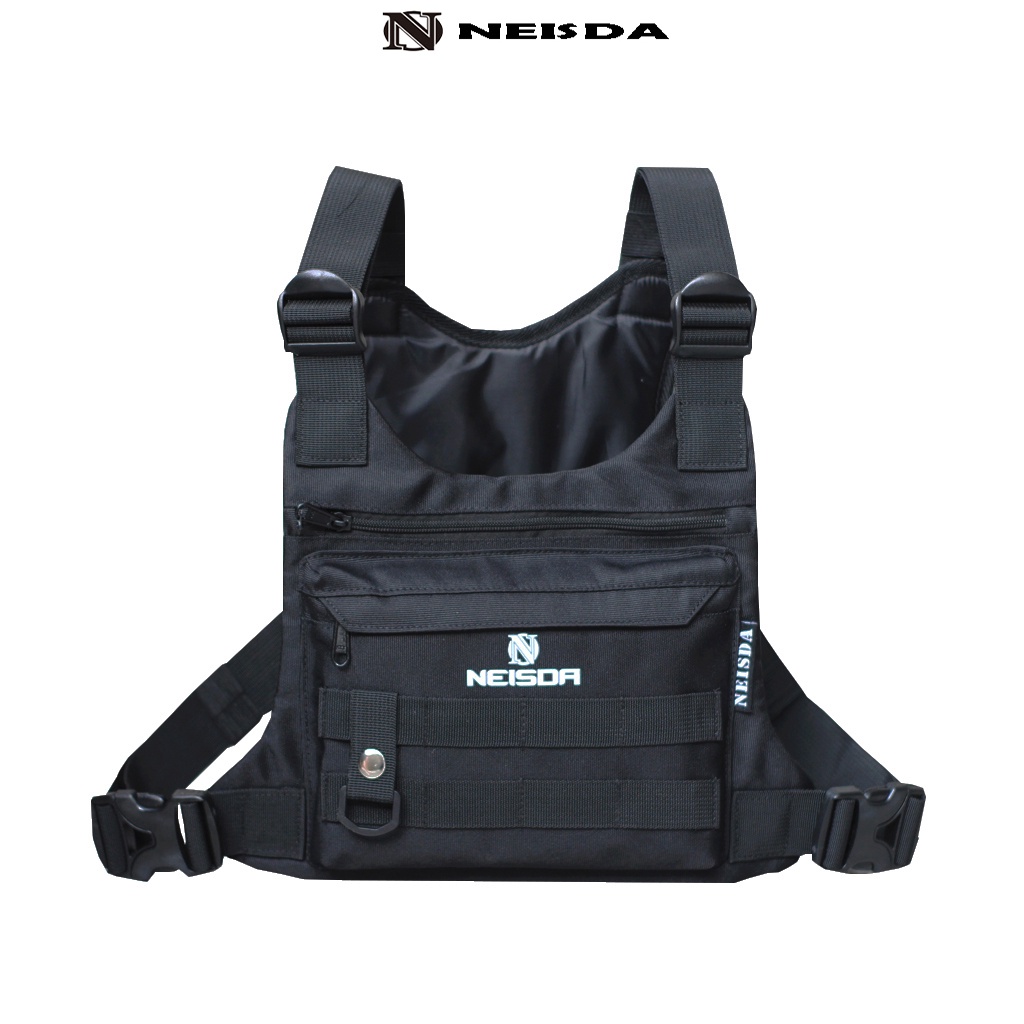 Tas dada tactical pria neisda jammuts Chest bag rig outdoor cream black green