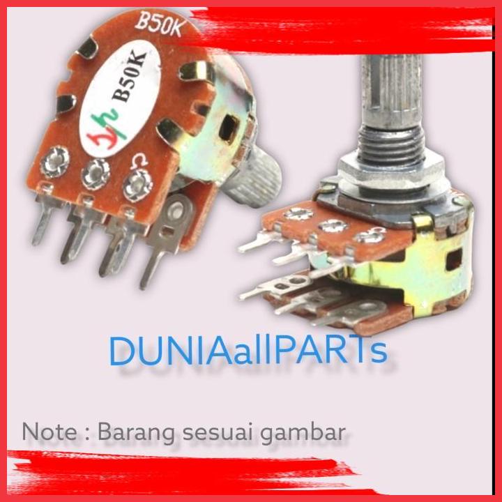 (DAP) Potensiometer 50K stereo pendek