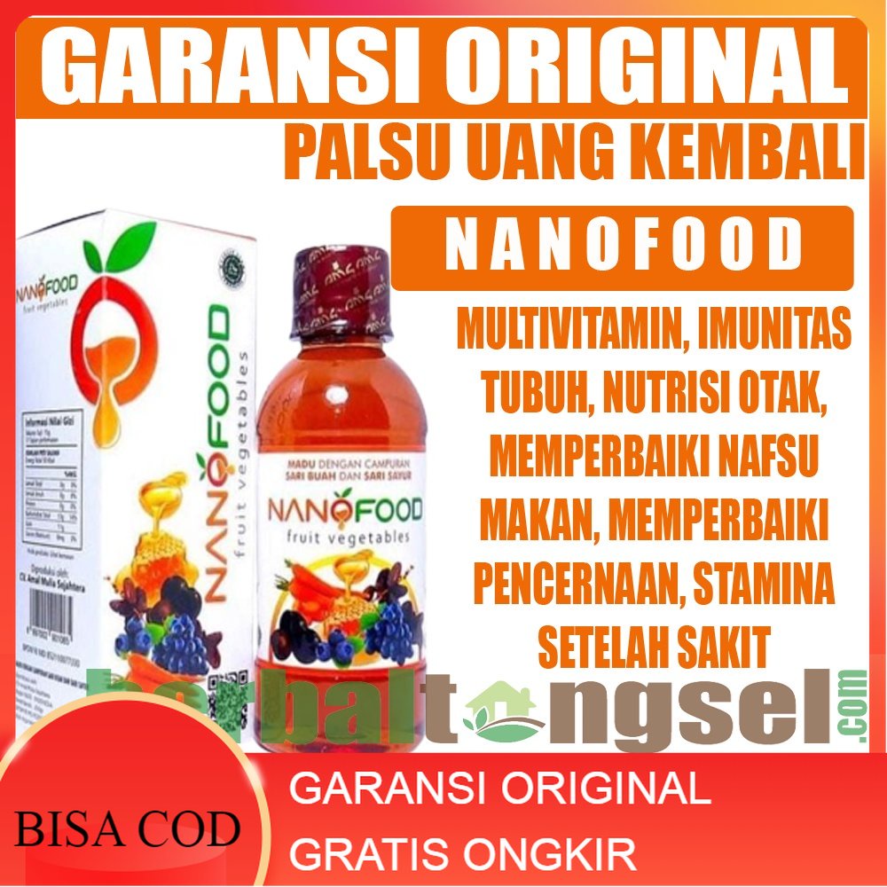 Madu Nanofood Original Madu Nanofood - Nano Food Madu Multivitamin Anak & Dewasa Daha Tahan Tubuh Ke