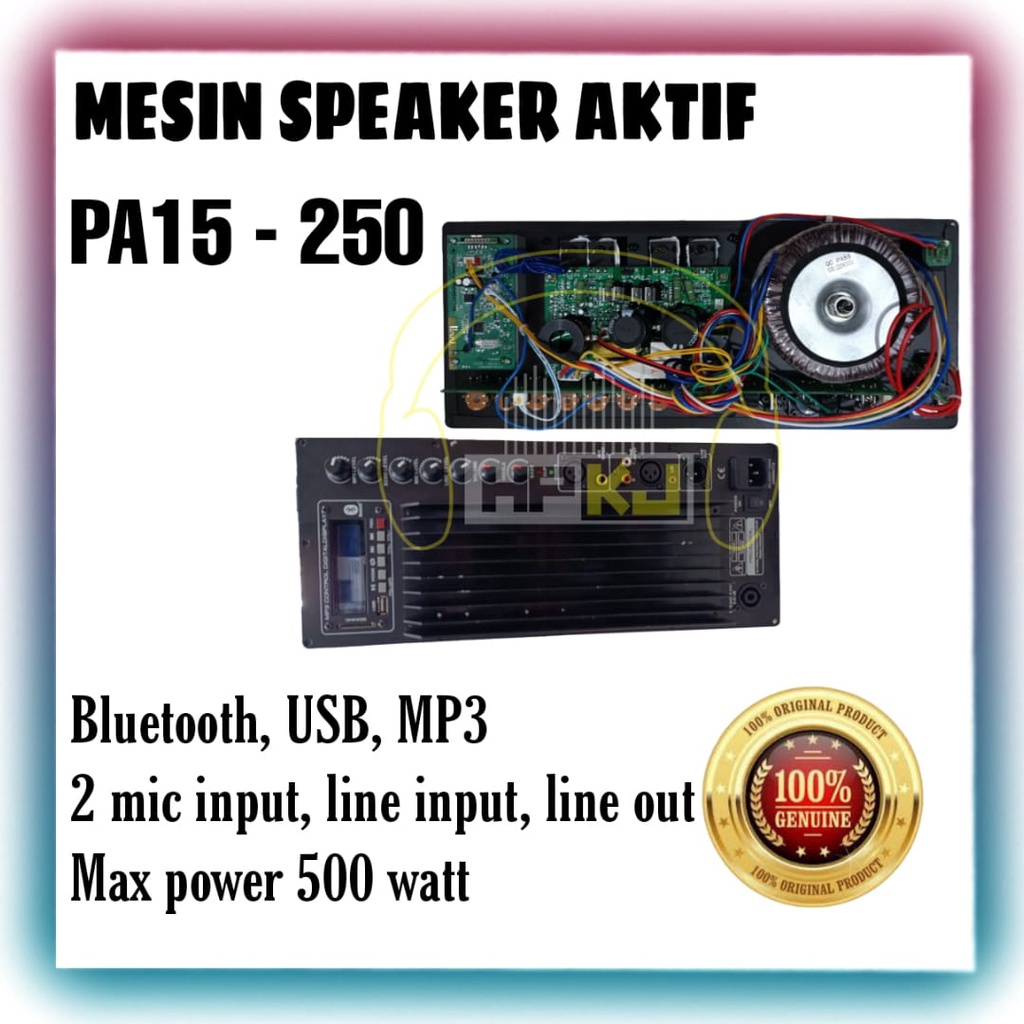 KIT SPEAKER AKTIF + ECHO PA15-250 KIT SPEAKER AKTIF ECHO PA 15 250