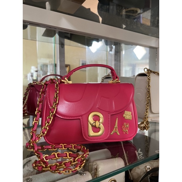 Buttonscarves Emily Flap Bag Small - (Le Rose)