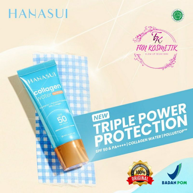 HANASUI Collagen Water Sunscreen SPF 50 PA +++ 30ml/Sunscreen Hanasui