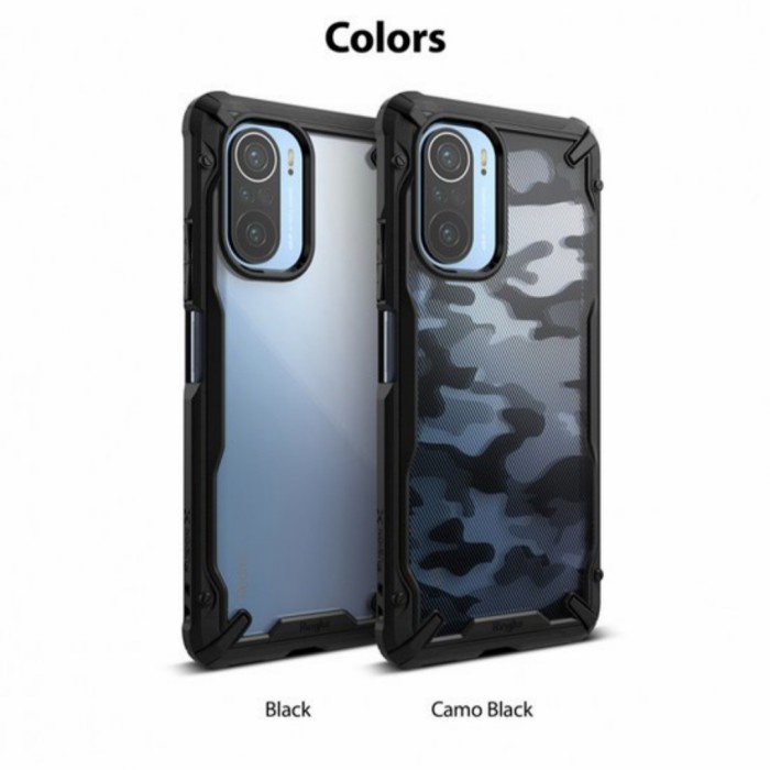 Casing POCO F3 Soft Case Ringke Fusion x Original Hybrid Bingkai