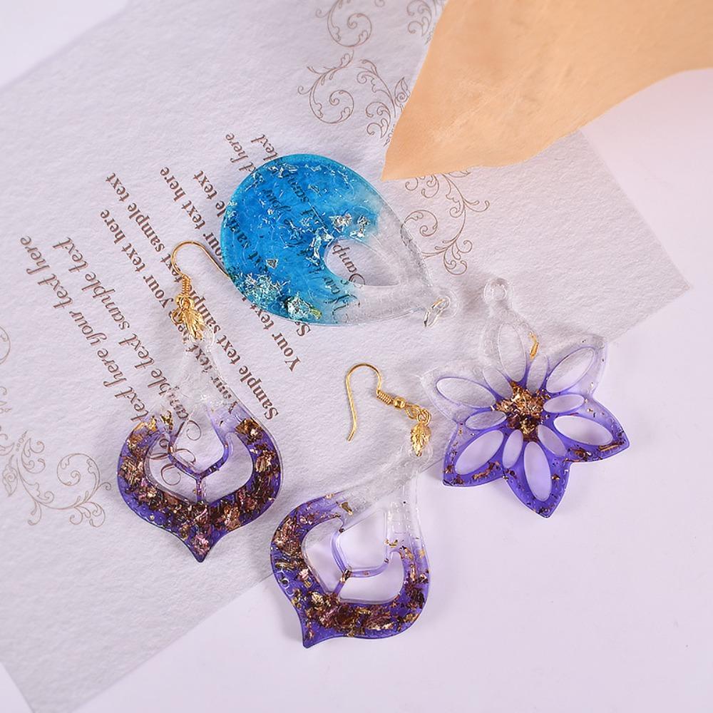 R-flower Earrings Mold Alat Membuat Perhiasan DIY Kerajinan Handmade Epoxy Resin Mold