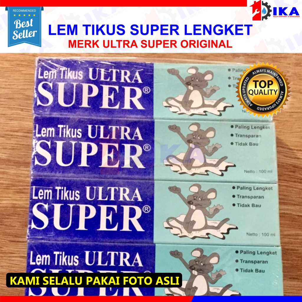 LEM TIKUS ULTRA ORIGINAL 100% (PALSU UANG KEMBALI) PEREKAT RACUN SERANGGA NEMPEL KUAT ASLI