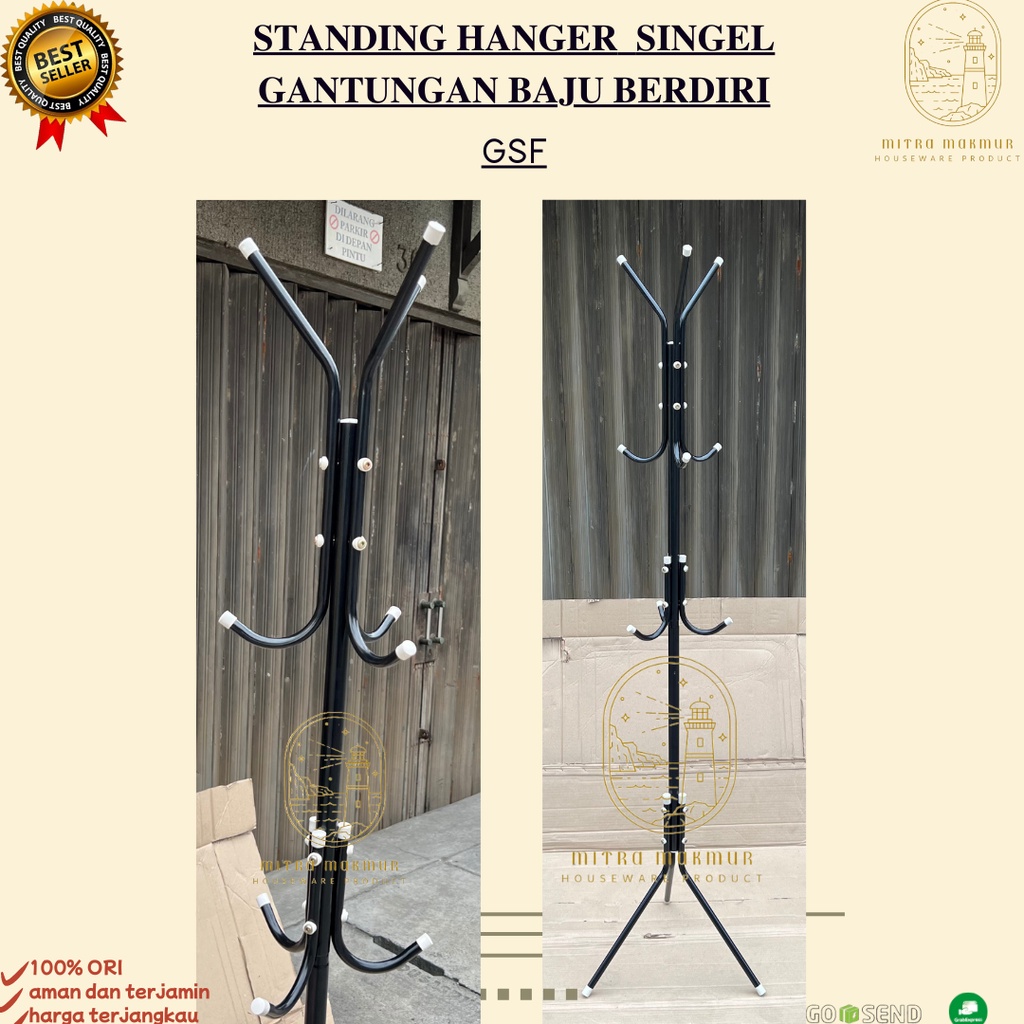 [TERMURAH] GANTUNGAN STANDING PAKAIAN / GANTUNGAN TOPI STAND GSF G-4005