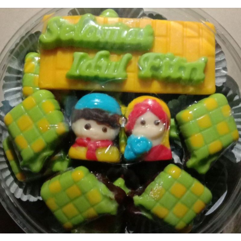 

coklat karakter tema lebaran (idul fitri)