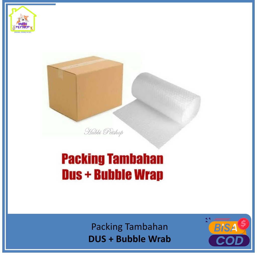 Tambahan Extra Packing Bubble Wrap dan Kardus