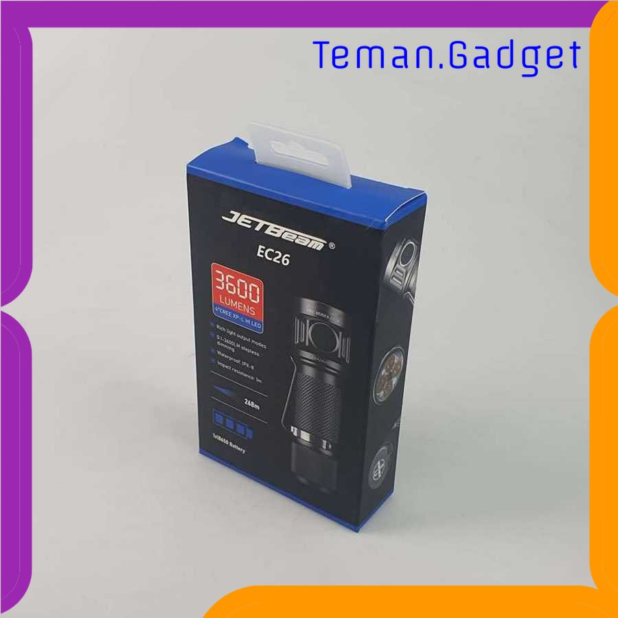 TG-SNT JETBeam Senter LED Mini 4  XP-L HI 3600 Lumens - EC26