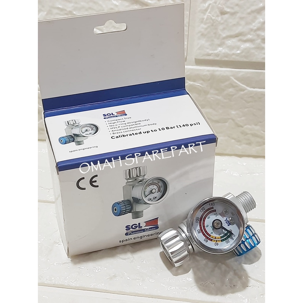 SPAREPART SPRAY GUN - REGULATOR SPRAY GUN JET 5000 SGL PREMIUM / REGULATOR SPRAY GUN