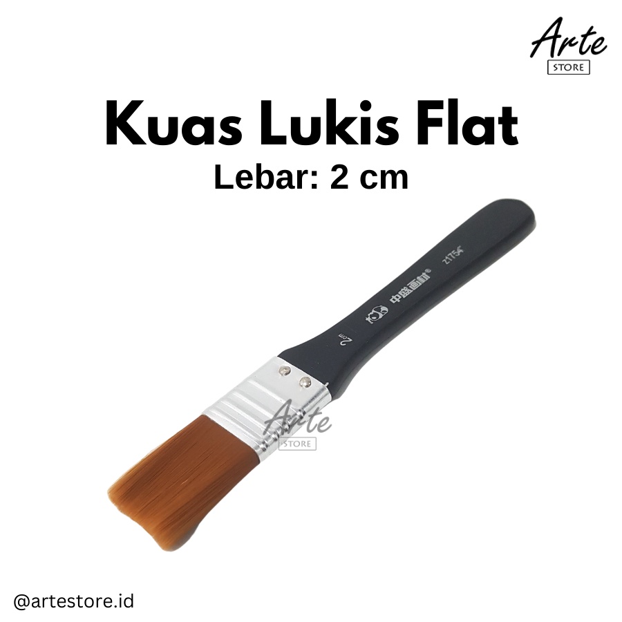 Kuas Lukis - Flat Brush 2 cm