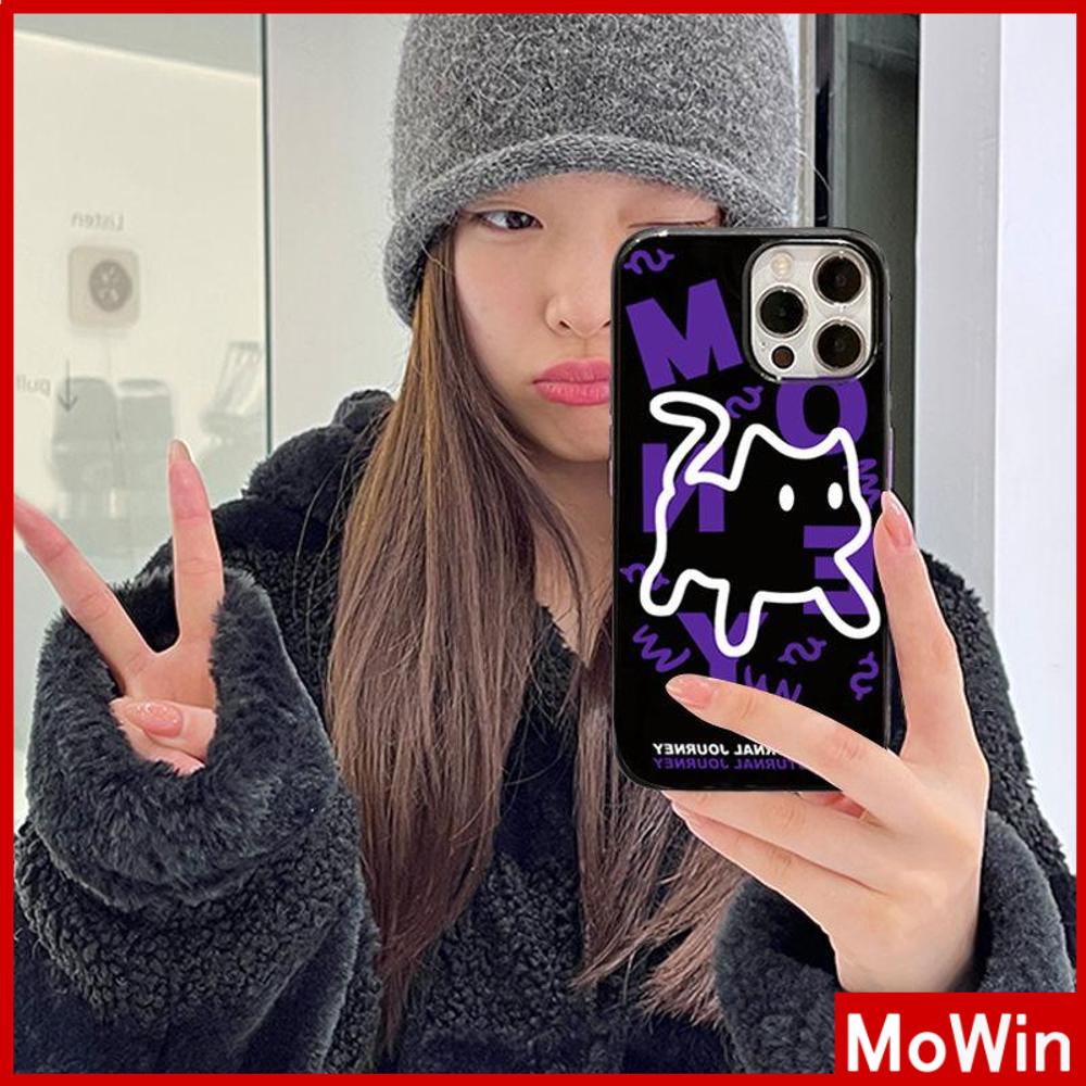 For iPhone 14 Pro max iPhone Case Black Soft Case TPU Candy Case Shockproof Big Hole Protection Camera Cute Cat Compatible For iPhone 13 Pro max 12 Pro Max 11 xr xs 7Plus 7 8