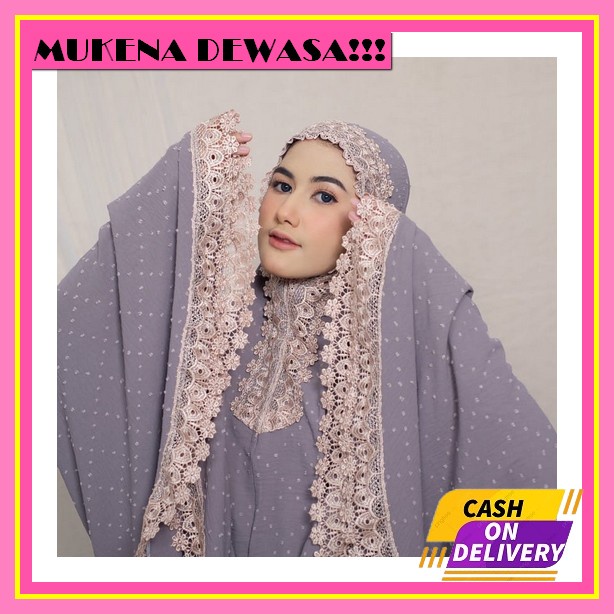 Mukena Dewasa Travel Mukenah Traveling Perlengkapan Shalat Sholat Wanita Seserahan Seperangkat Alat 