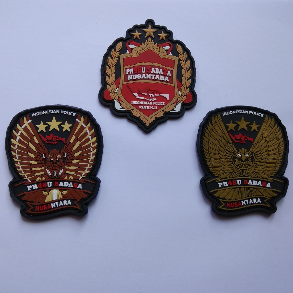 Patch Rubber Prabu Sadara / Emblem Karet / Tempelan Karet Velcro