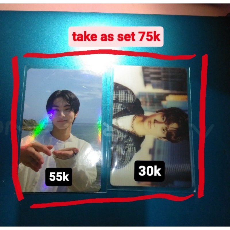 photocard jungwon holo ody & jungwon lenti down bdo