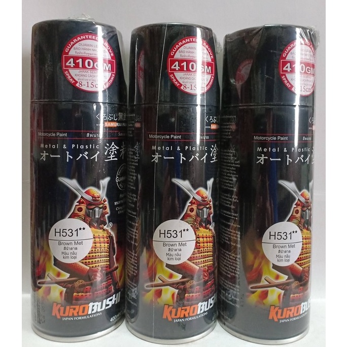 Samurai Paint Kurobushi Cat Semprot Pilox Pilok Warna Brown Met (H531**) Coklat Metalik Brown Metallic (400cc)