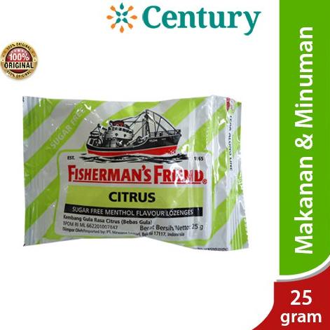 

Baru ★★ Fisherman's Friend Suger Free Citrus / Permen Pelega Tenggorokan / Nafas Segar / Bau Mulut / Candy ◘
