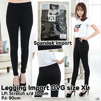 Legging Panjang Highwaist Bahan Spandex Premium Size Xl XXL XXXL 5L