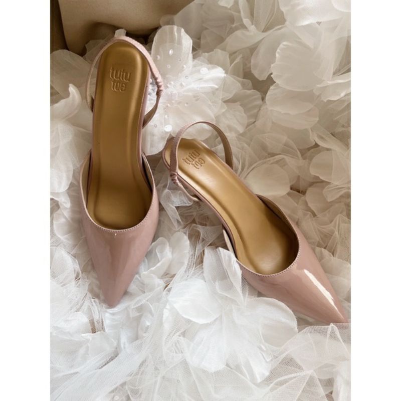 Sepat Sadie 7cm Nude Heels Shoes